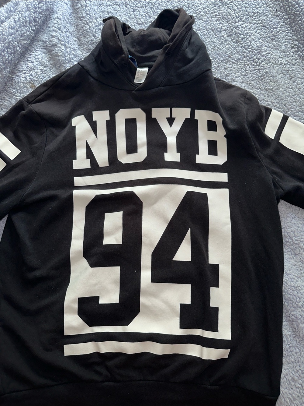 NOYB 94 Men's Black Hoodie Sweatshirt